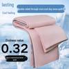 Nylon Cooling Silk Summer Quilt - Ice Cream Black Tech, Machine Washable for Air Conditioning and Dorms