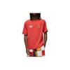 Jordan T Shirts Men's Clay Red Crew Neck Moderate Straight Fit DQ7361-662