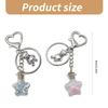Heart Key Charm Elegant Keyrings Charm Fashion Key Accessories Star Bottle Bag Charm Suitable for Various Occasion