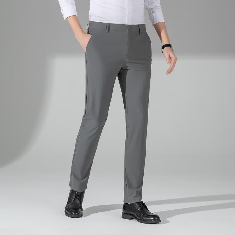 Men's Business Casual Straight-Leg Trousers