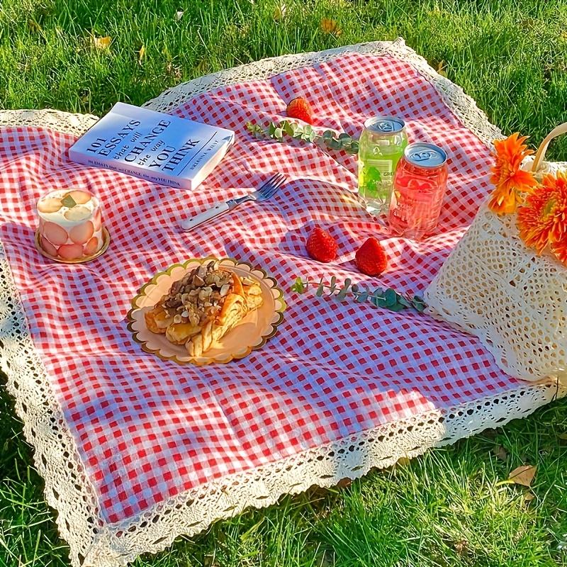 1pc Lace Picnic Mat Is Suitable for Outdoor Dining, Camping, Beach, Home Decoration, and Picnic Accessories