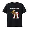 Moose King Unisexs T Shirt Boys Vintage Washed Streetwear Versatile Fashion Unisex Soft Slightly Designer Clothes Comfortable