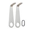 2 Pack Sturdy Stainless Steel Doorbells Key Replacement Tool Portable for Easy Battery Accessory with Rings Models