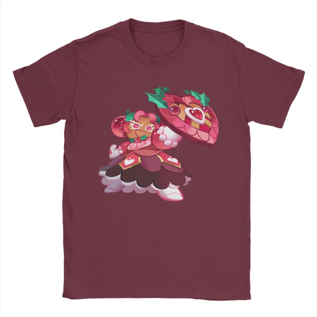 Cookies Run Kingdom TShirt Unisex Hollyberry Cookie Casual Cotton Tee Shirt Crew Neck Short Sleeve T Shirt Summer Clothing