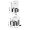 Multi-Purpose Hooks Adhesive Wall Hanging Mop Rack Broom Hanger Hook Kitchen Bathroom Organization Home Organizer Accessories