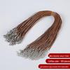 Black Leather Necklace Cord with Lobster Clasp for DIY Jewelry