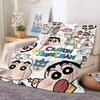 Anime C-Crayon S-Shin Chan-s Funny Blanket Warm And Soft Suitable For Bedroom Living Room Sofa Bed Office Travel Camping