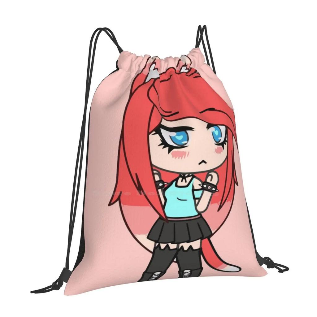 Gacha Life Klau Pattern Design Bag Student's Backpack Gachaverse Gachaworld Anime Manga Lunime Mike Bloxburg Game Online