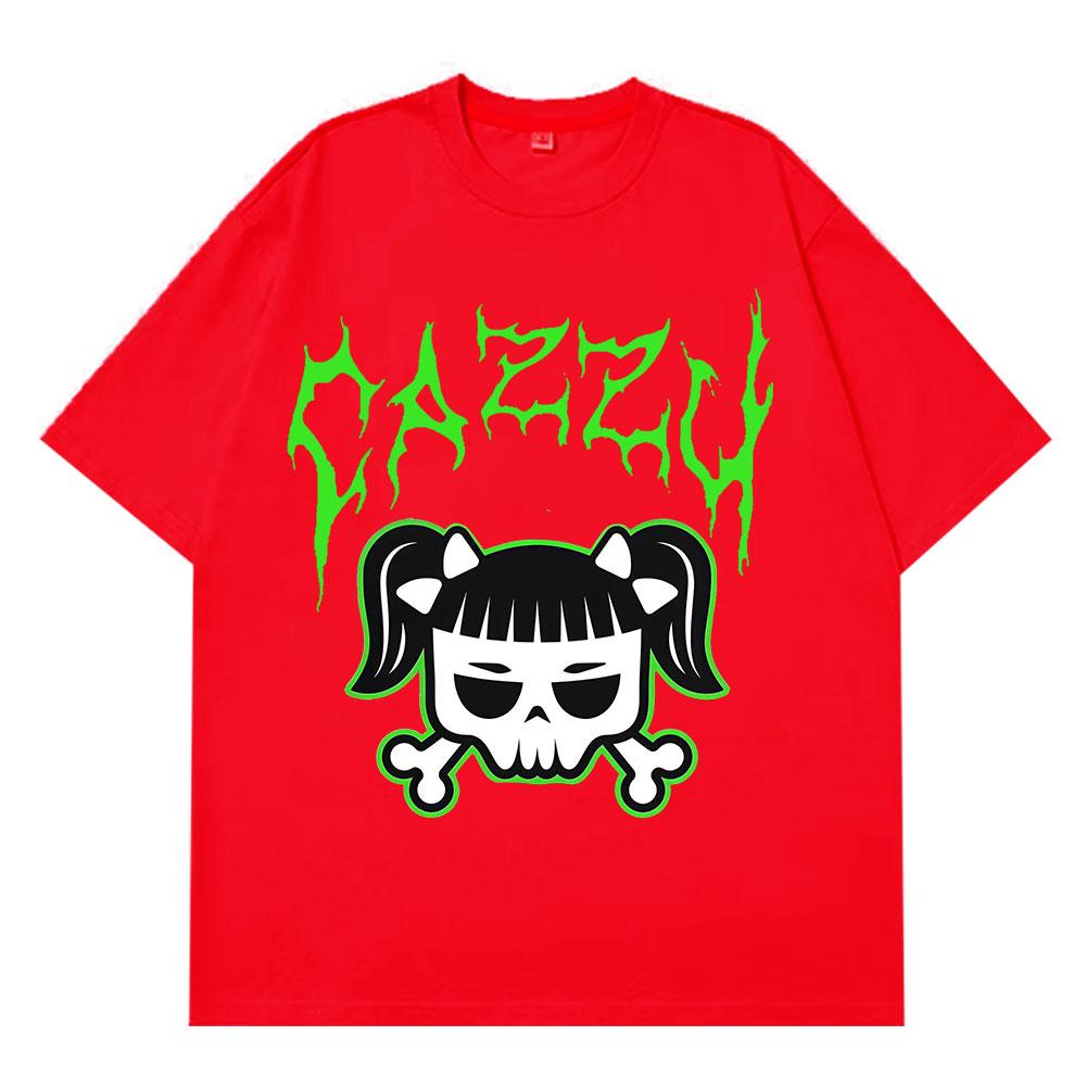 Singer Cazzu Funny Graphic Tshirt Unisex Women Hip Hop T Shirt Loose Cotton Short Sleeve Oversized Casual Aesthetic Trend Tshirts
