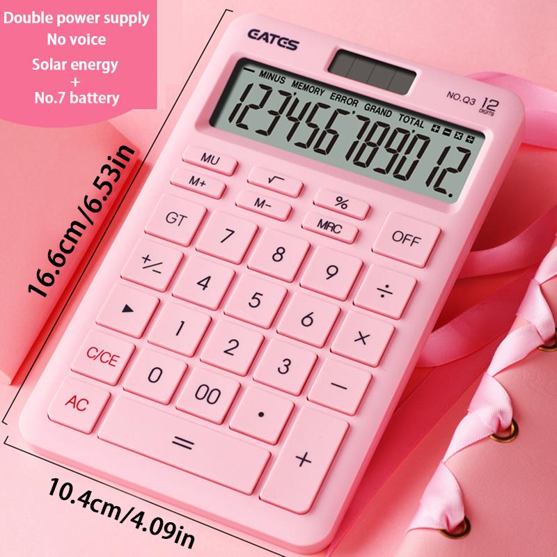 Calculator Solar Accounting Financial Students Dedicated Accurate Calculation Office Business Learning Tools