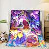 Stained Glass Pika Fantasy Blanket Flannel Blanket for bed, sofa, Camping, Hiking, Picnic Essentials, gift for family Fan gifts