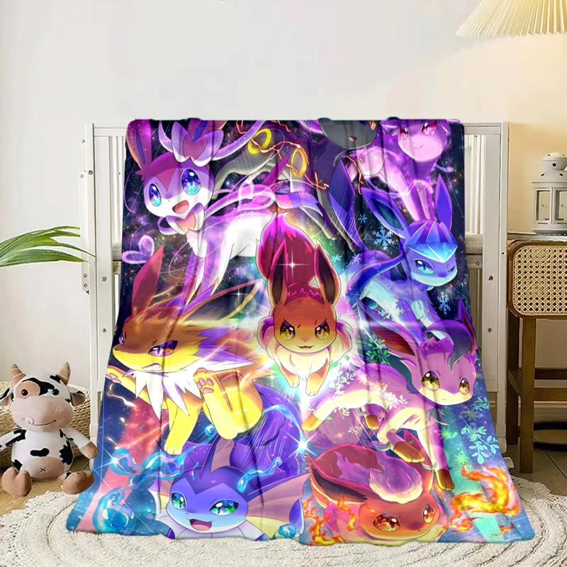 Stained Glass Pika Fantasy Blanket Flannel Blanket for bed, sofa, Camping, Hiking, Picnic Essentials, gift for family Fan gifts