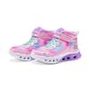 Skechers Kids Synthetic Leather Comfortable Versatile Non-Slip Durable Boots Kids boots Pink 302677L-PKMT