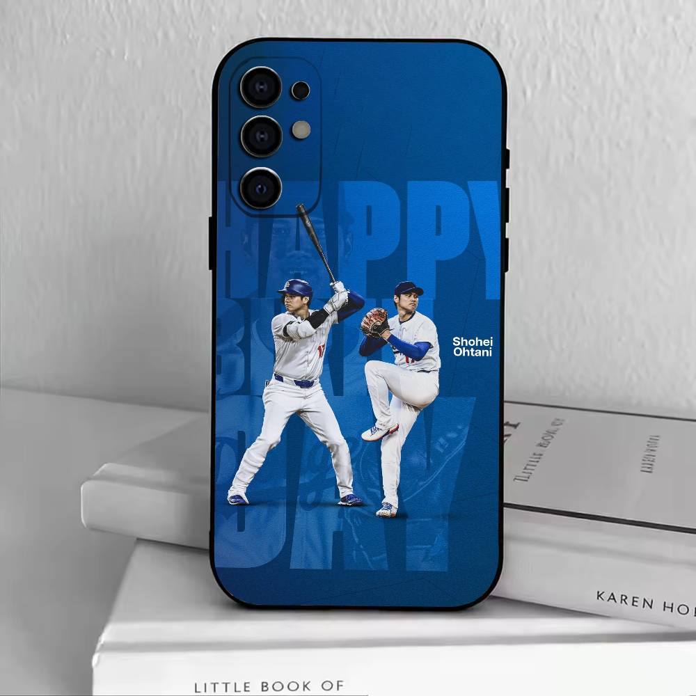 

MVP-Shohei Ohtani Phone Case Black Silicone Soft For Samsung S25,S24,S21,S22,S23,S30,Ultra,S20,Plus,Fe,Lite Samsung S22ULTRA5G