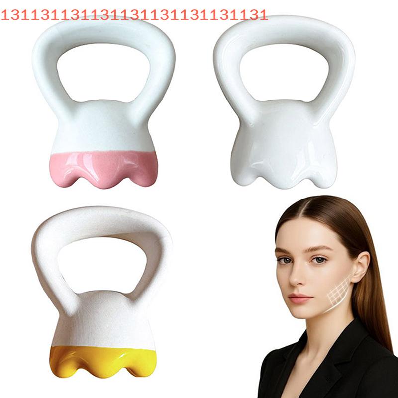 Ceramic Gua Sha Massage Plate Ring Shape Skin Tightening Compact Ergonomic Guasha Board for Face Head Shoulder Knee