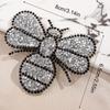 1pc Crystal Rhinestone Bee Patches Iron On Patch Diy Stickers for Clothing