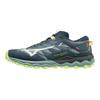 Mizuno Wave Daichi 7 Lace-Up Fabric Non-Slip Wear-Resistant Breathable Low-Top Running Shoes Men sneaker Gray Blue J1GJ227127