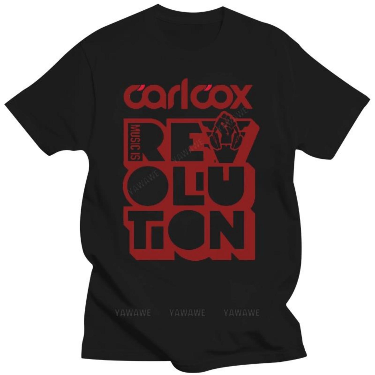

Male Funny Print Tee-shirts Black Mens T-Shirt Tee CARL COX DJ TECHNO MUSIC IS REVOLUTION STATE IBIZA O-neck Tshirt Short Sleeve S чёрный