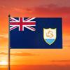 This Anguilla Flag, Available In Various Sizes, Is Crafted from 100% Polyester And Features Two Rings for Versatile Use In Homes, Gardens, Outdoors, O