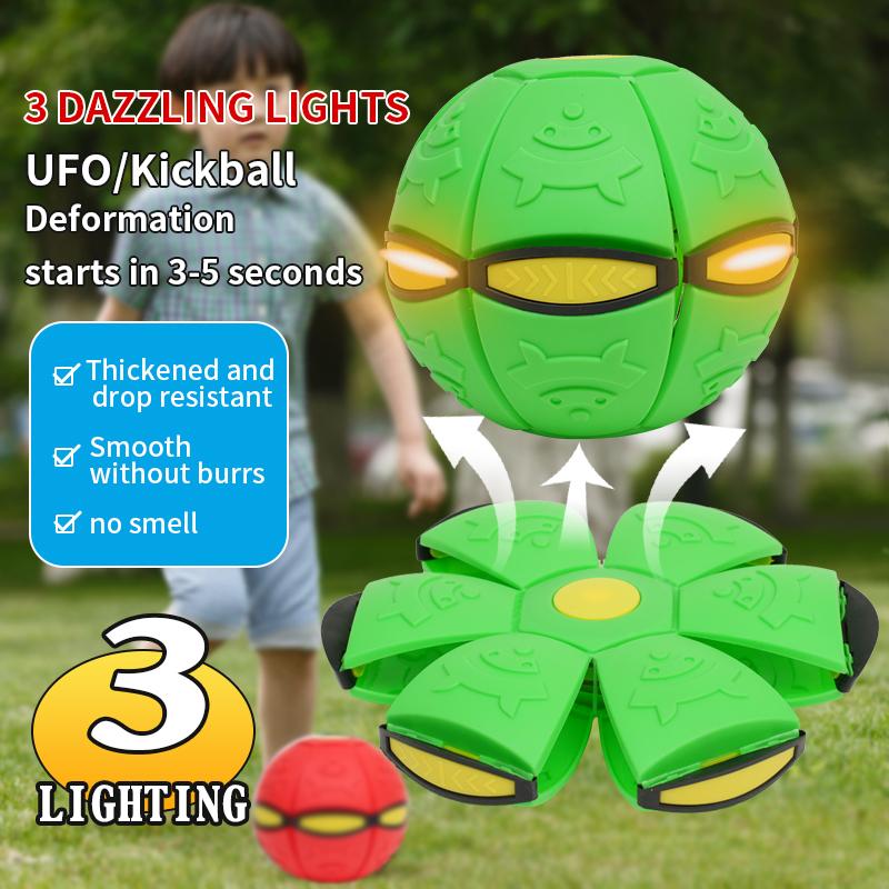 Deformable Flying Saucer Ball Magic Vent Toy For Kids Outdoor/indoor Parent-child Foot Pressure Relief Stress Decompression Gift