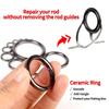 Fishing Rod Ceramic Guide Ring Repair Kit 40PCS Universal Reusable Saltwater Freshwater Fishing Accessories