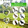 Bird Deterrents for Outside:Reflective Bird Scare Devices,3D Double-Sided Heart Wind Spinner Birds Scare Discs Set to Keep Pigeon and Woodpecker Away
