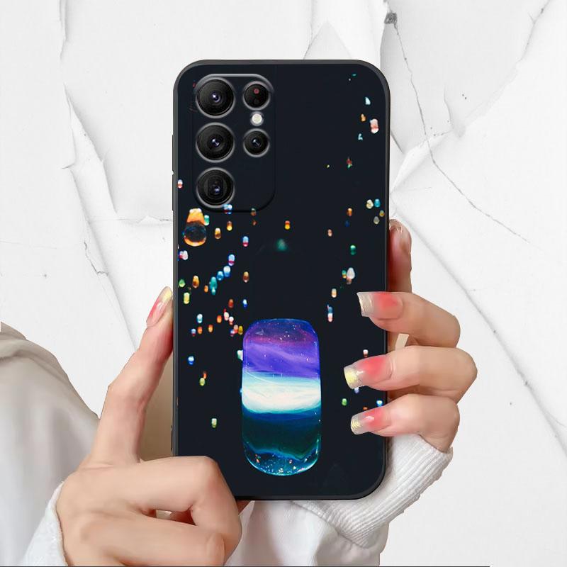 Astronaut Pattern Phone Case For Samsung Galaxy S25 Ultra Covers For Galaxy S 25 Ultra Soft Silicone Shell Black TPU Fundas
