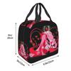 Charlie And Vaggie Valentines Hazbin Hotels Insulated Lunch Bag for School Cooler Thermal Food Box Tote Lunch Boxes Container