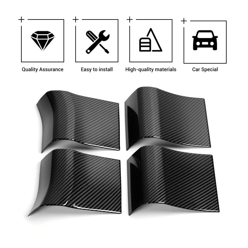 Car Interior Door Handle Panel Pull Trim Handles Cover 4PCS Double-Sided Car Accessories Interior Door Handles Door Panel For