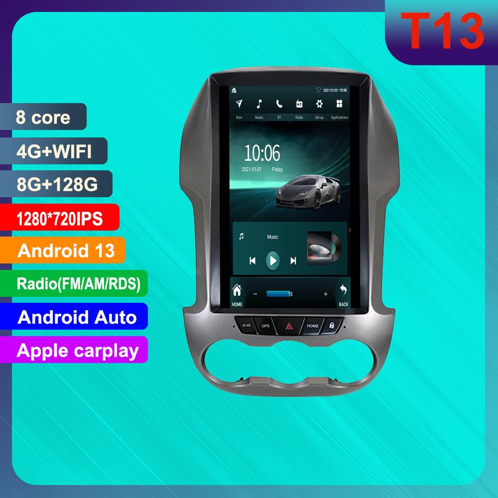 Ford Ranger Android Vertical Screen GPS Navigation with HD Reversing Camera & CarPlay