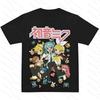 2026 Summer New Style Hatsune miku Cyberpunk Style Cartoon Fan Street Fashion Large Loose Tshirt Unisexs Shirts Women tshirts