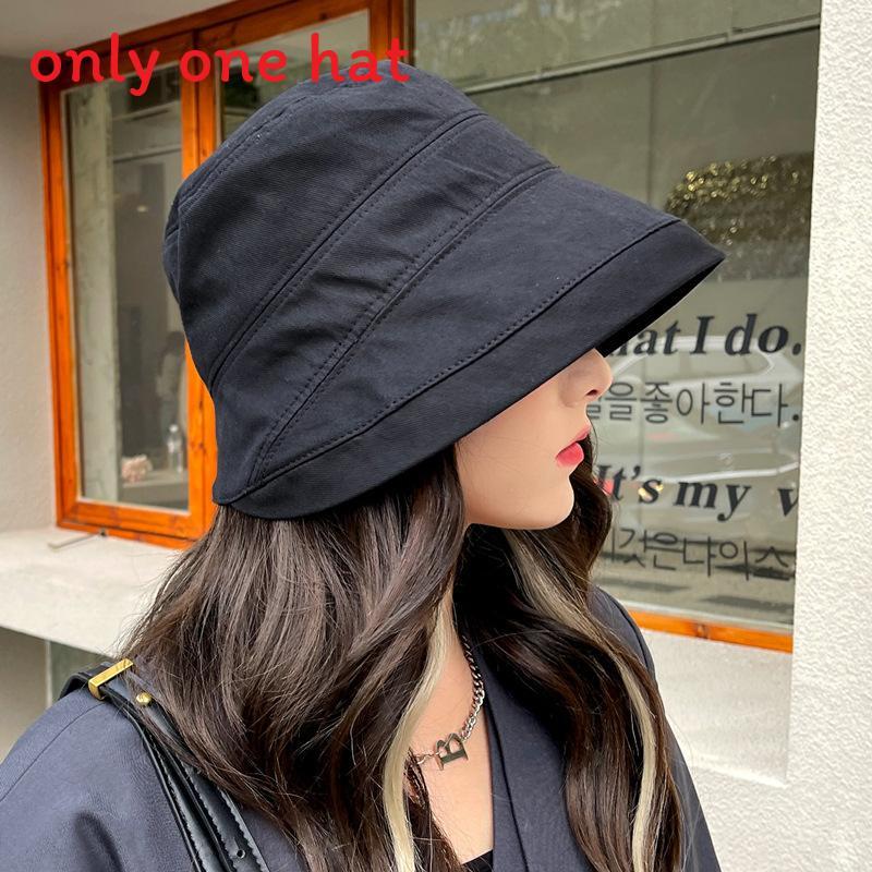 Cotton Fisherman Hat With Wide Brim Sunshade For Summer Casual Women