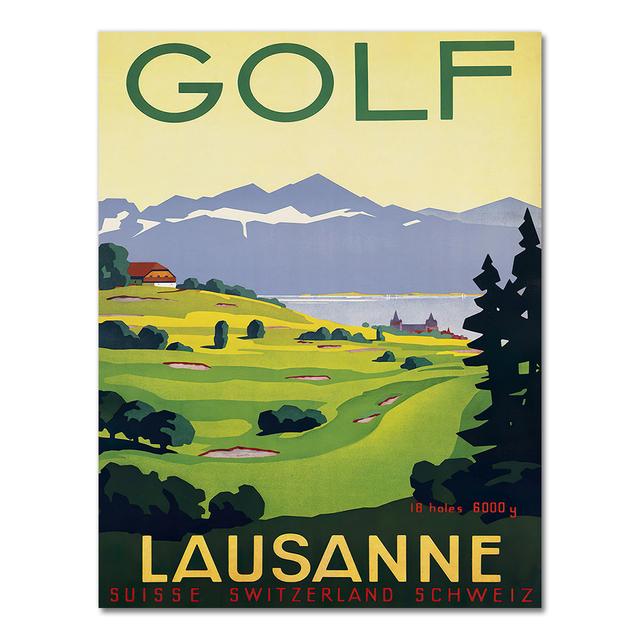 Lausanne Lucerne Switzerland Travel Canvas Paintings Vintage Picture Kraft Poster Coated Wall Stickers Home Decoration Gift No Frame