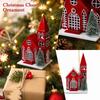 Christmas Plastic Hanging Ornaments, Assorted, Hat, Dog, Camera and Pointed House Shapes, Festive Holiday Tree Decorations