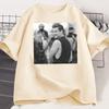 Camiseta Pedro Pascal Daddy Unisex MUJERES Vintage 90s Camiseta Gráfica Algodón Manga Corta Cuello Redondo Streetwear Ropa Unisex Y2k Tops