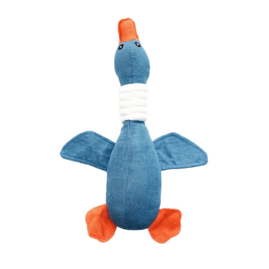 Plush Linen Squeaky Toy for Dogs, Interactive Teething Toy with Squeaker - Fun Pet Toy for Puppy, Small and Medium Breeds