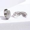 Luxury Full zircon Multi-Row Noble Lady Hoop Earrings for Men Women Fashion Micro Set Zircon Gold Plated