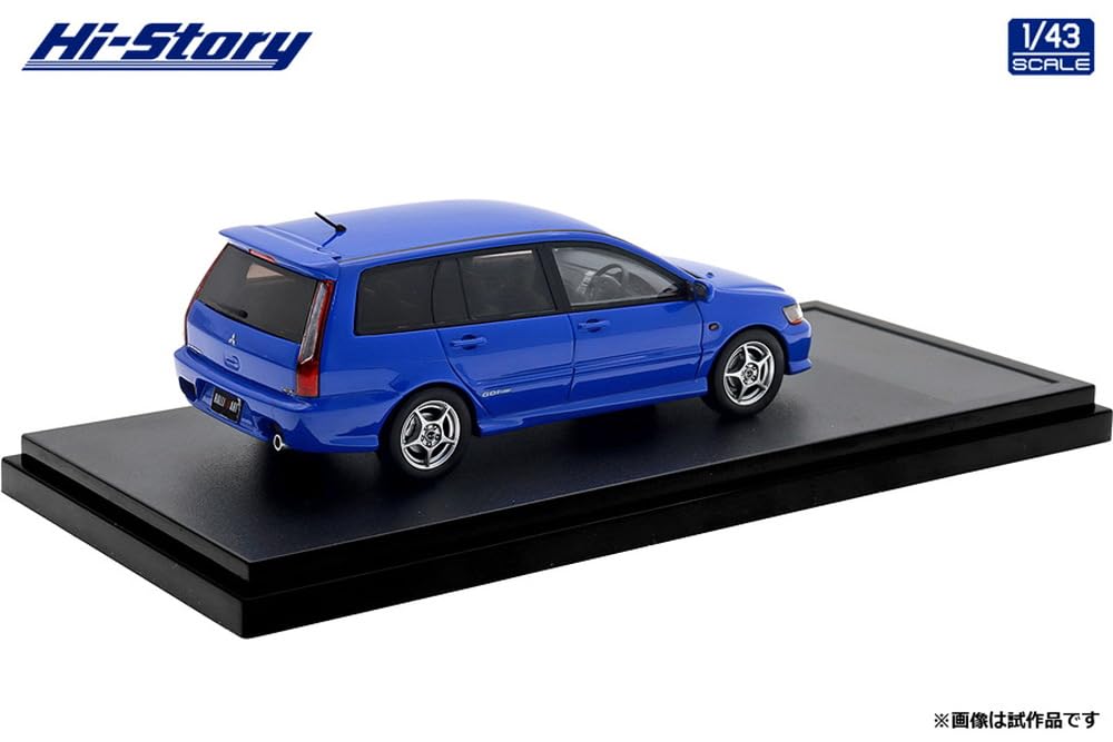 INTERALLIED Hi Story Mitsubishi Lancer Cedia Wagon Ralliart Edition French Blue Finished Model HS505BL 1/43 (2001)