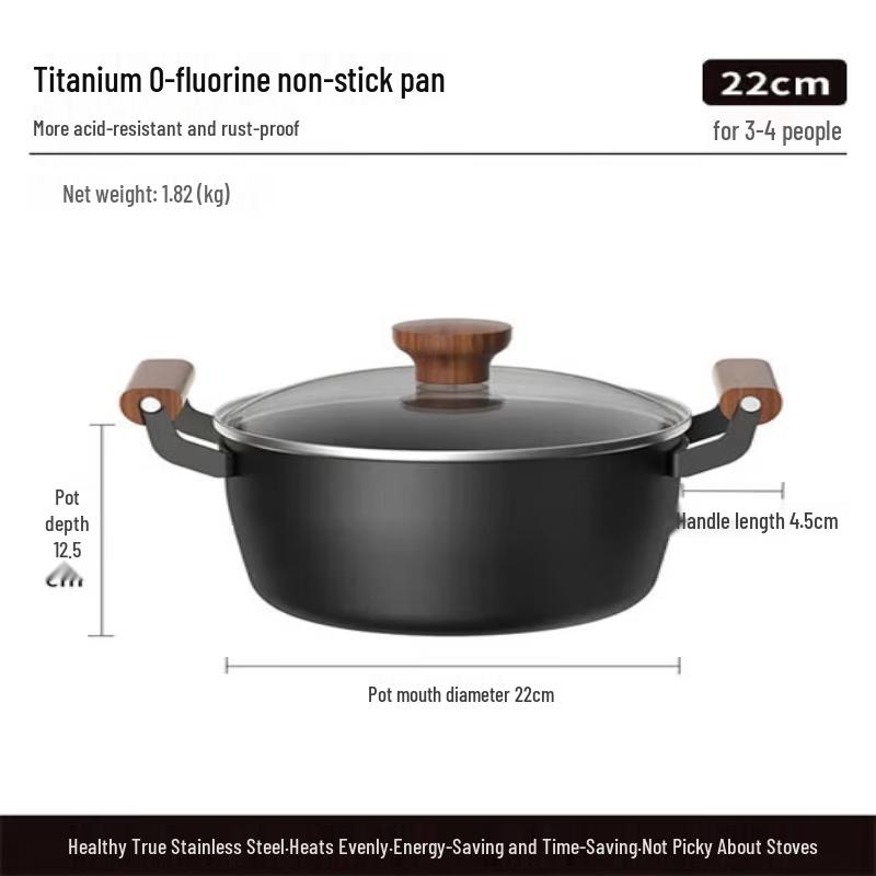 Kobach Titanium Non-stick Wok & Soup Pot Set