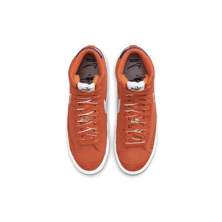 Nike Blazer Mid 77 First Use - Orange Men Sneakers White Deep-Royal-Blue DC3433-800