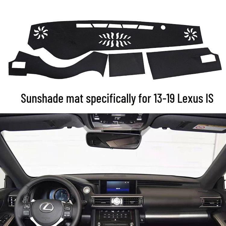 Polyester Anti-Slip Dashboard Sunshade Mat for 2013-2019 Lexus IS
