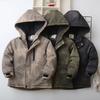 Boys New Cold and Windproof Lightweight Thickened Fluffy Warm Loose High-quality Fabric Casual Sports Cotton Clothing