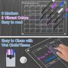 Magnetic Acrylic Dry Erase Calendar: Reusable Monthly & Weekly Planner for Refrigerator