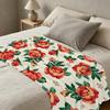 Year-Round Flannel Throw Blanket Thick Warm, Soft, Vibrant Perfect for Home, Guest Room, Single Use, Christmas & Halloween Decor