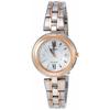 EXCELINE Women's Solar-Powered Radio-Controlled Titanium Watch with Mother-of-Pearl Dial and 10 ATM Water Resistance (SWCW134)