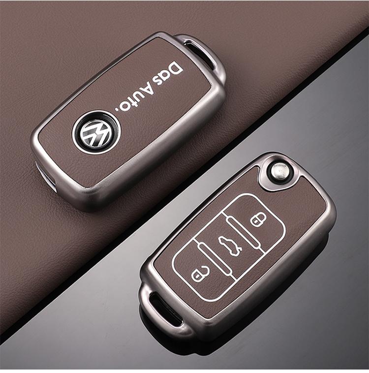Heißes TPU Auto Klappschlüsselhülle Vollabdeckung Schale Für Volkswagen VW Polo Tiguan Passat B5 B6 B7 Golf Neues Schlüsselanhänger Schutz Zubehör
