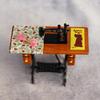 3.15x3.15in Dollhouse Retro Sewing Machine Decoration Toys for 6-8 Year Old Kids Pretend for Play Supplies Worth to Keep