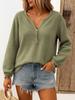 Casual V-Neck Drawstring Long Sleeve Loose Pullover Mesh Fabric Multi-Coloured Womens Sweatshirt Trendy Style Comfortable for Daily Outfits