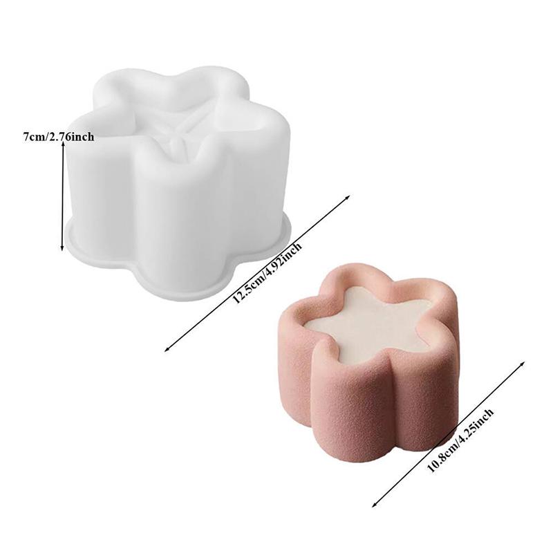 1PC Flower Heart Design Silicone Mousse Cake Mold Pudding Cup Party Cake Chocolate Making Dessert Tools Kitchen Baking Mold