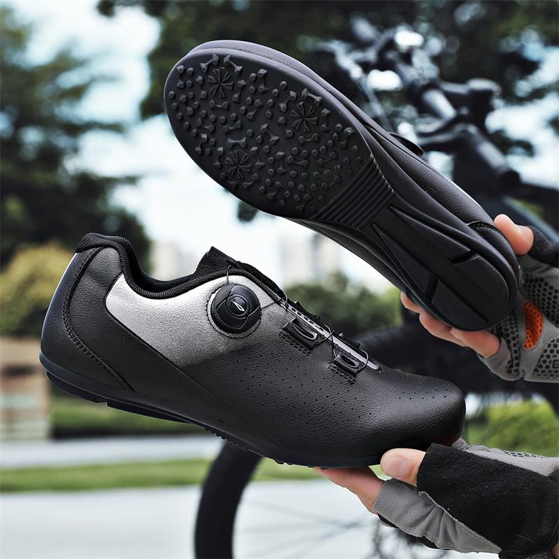 Mens Cycling Shoes With Auto Lock Dial Lightweight Road Bike Riders